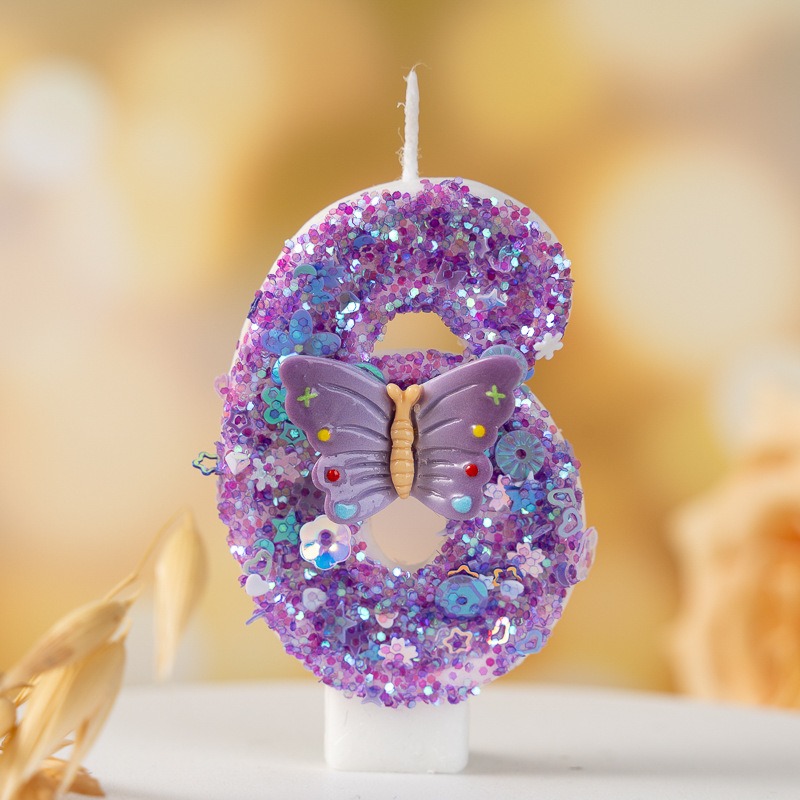 Purple Butterfly Number 0-9 Bi - огляд і ціна Candle Supplies Luxury