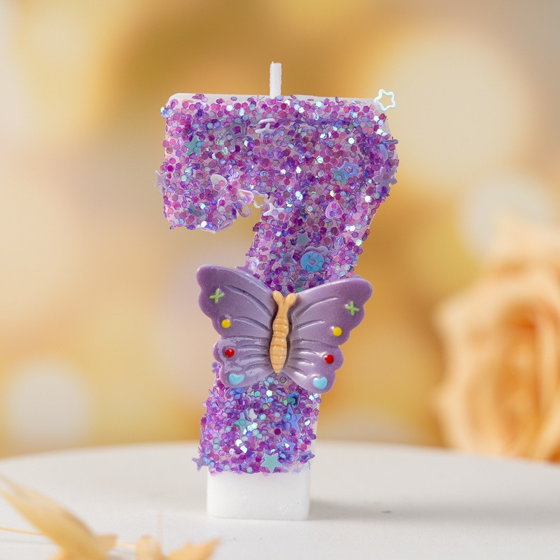 Purple Butterfly Number 0-9 Bi - огляд і ціна Candle Supplies Luxury