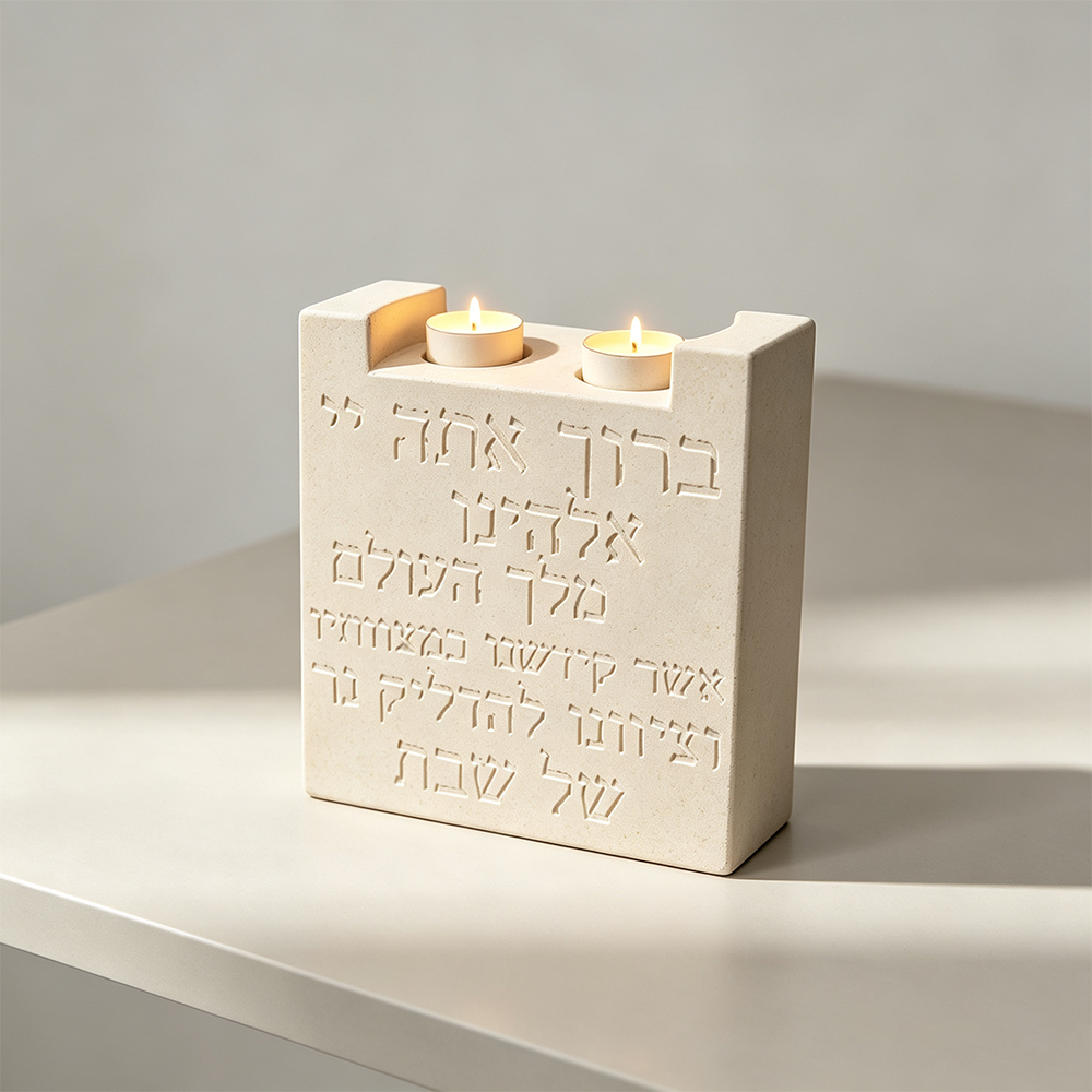 Shabbat Double Candle Holder S - огляд і ціна Candle Vessel Supplies