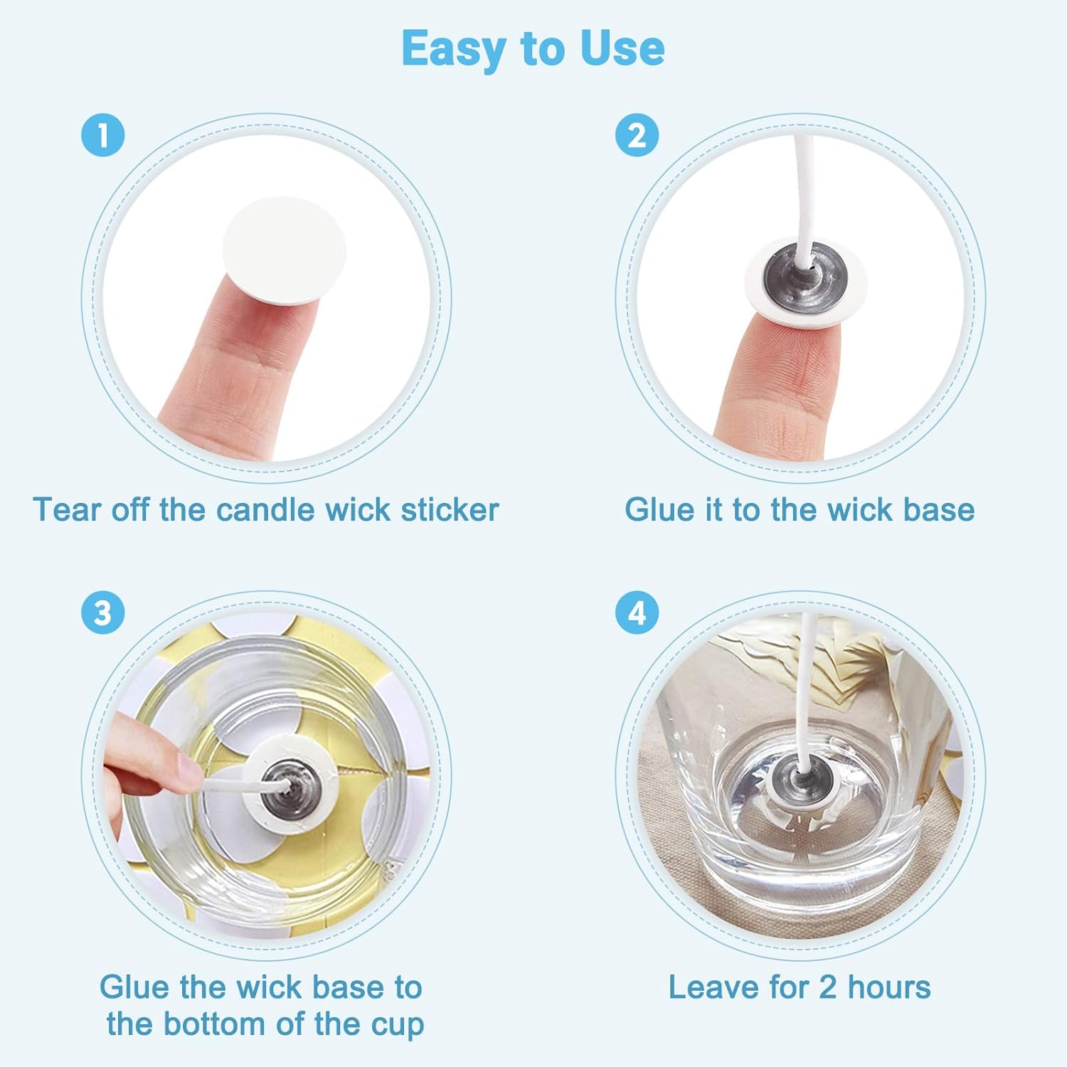 400PCS/100PCS Candle Wick Stic - огляд і ціна Candle Supplies Kit