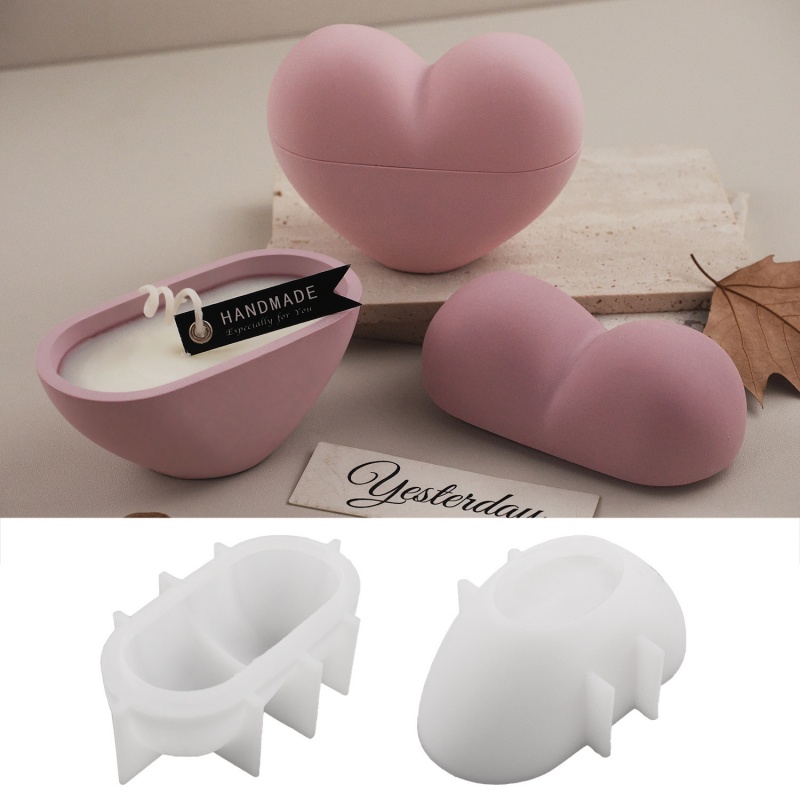 DIY Heart Shape Candle Jar Sil - огляд і ціна Candle Vessel Supplies