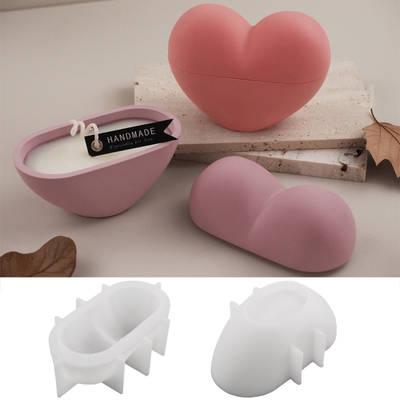 DIY Heart Shape Candle Jar Sil - огляд і ціна Candle Vessel Supplies