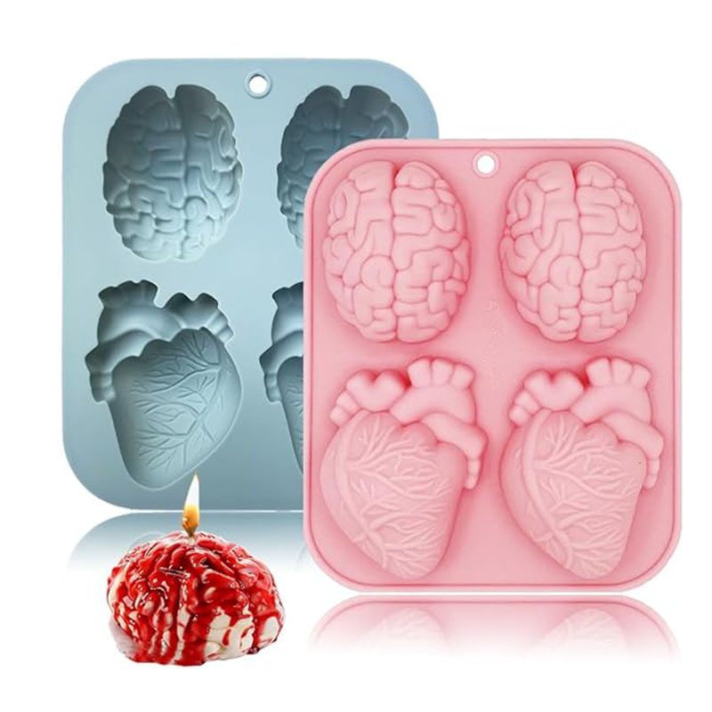 Human Brain And Heart Silicone - огляд і ціна Candle Supplies Tins