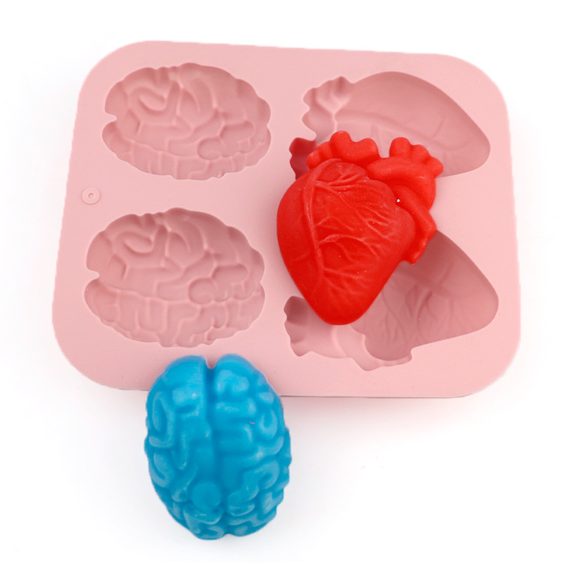 Human Brain And Heart Silicone - огляд і ціна Candle Supplies Tins
