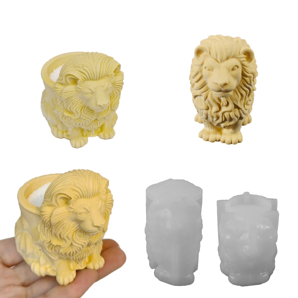 Lion Pot Silicone Molds Handma - огляд і ціна Candle Vessel Supplies