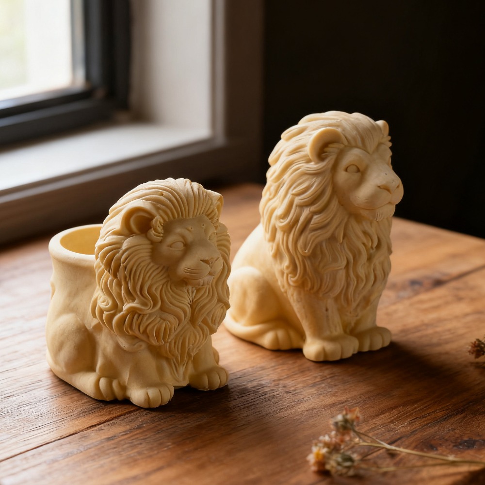 Lion Pot Silicone Molds Handma - огляд і ціна Candle Vessel Supplies