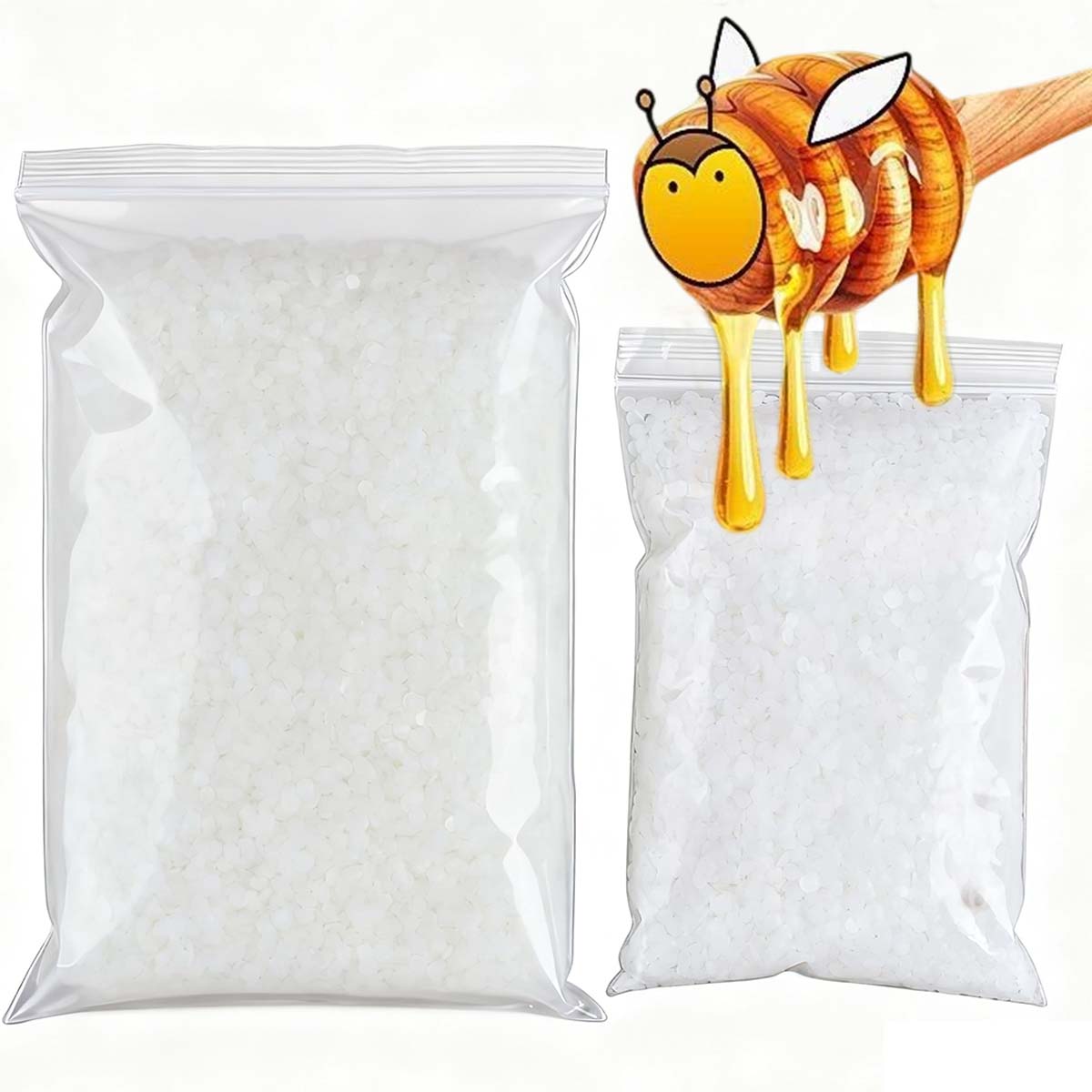 200g-1000g White Beeswax Pure  - огляд і ціна Candle Supplies Tins