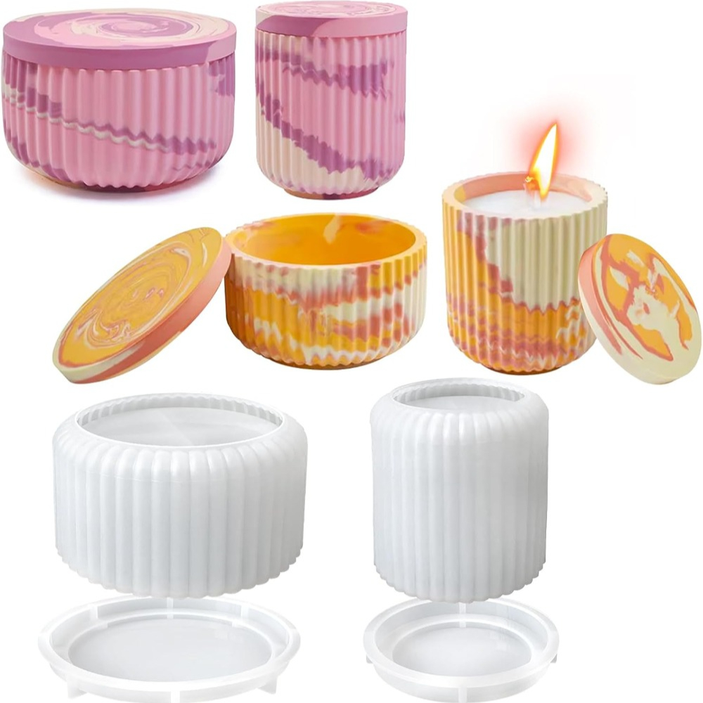 Silicone Mold for Striped Roun - огляд і ціна Candle Vessel Supplies
