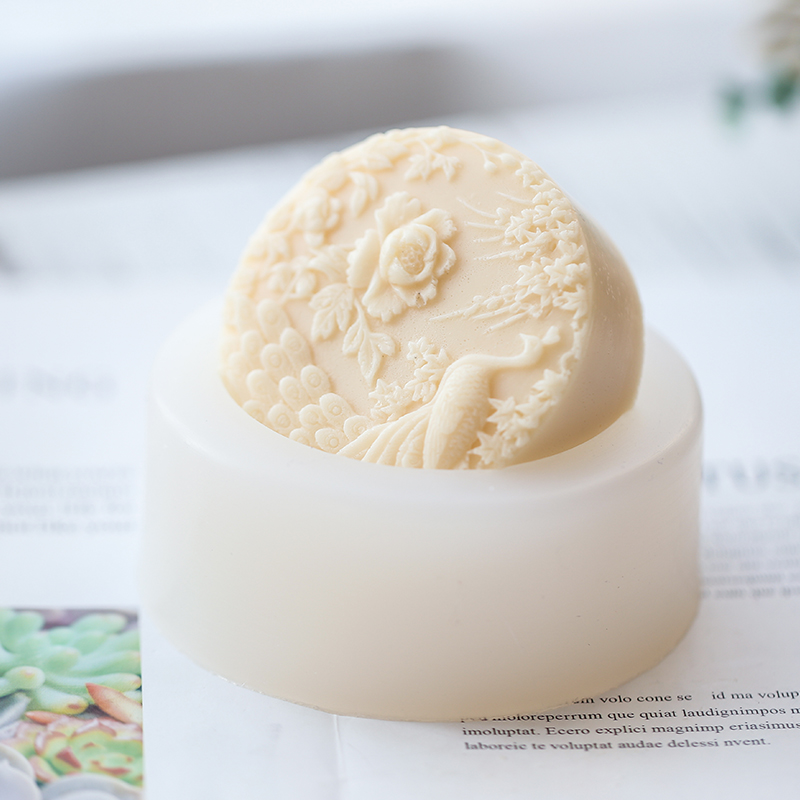 Peacock Flower Pattern Silicon - огляд і ціна Candle Supplies Tins