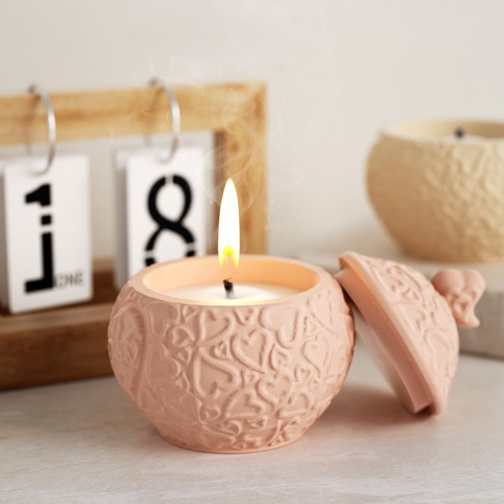 Floral Embossed Storage Box wi - огляд і ціна Candle Vessel Supplies