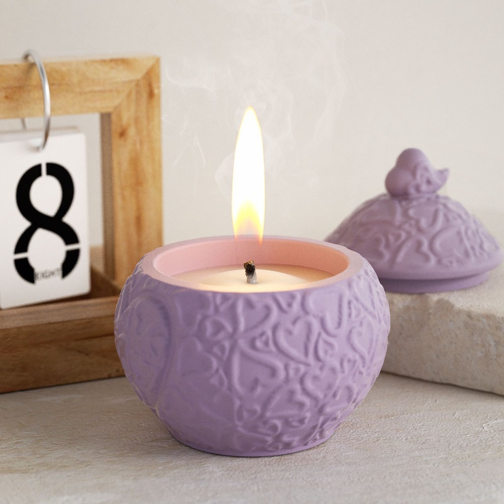 Floral Embossed Storage Box wi - огляд і ціна Candle Vessel Supplies