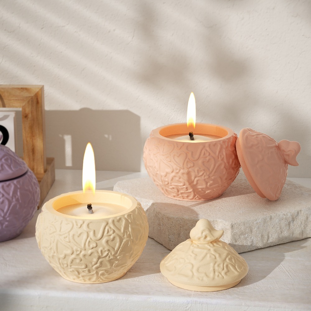 Floral Embossed Storage Box wi - огляд і ціна Candle Vessel Supplies
